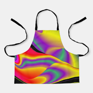 The Magic of Colours , Abstract 3D Rainbowart Apron