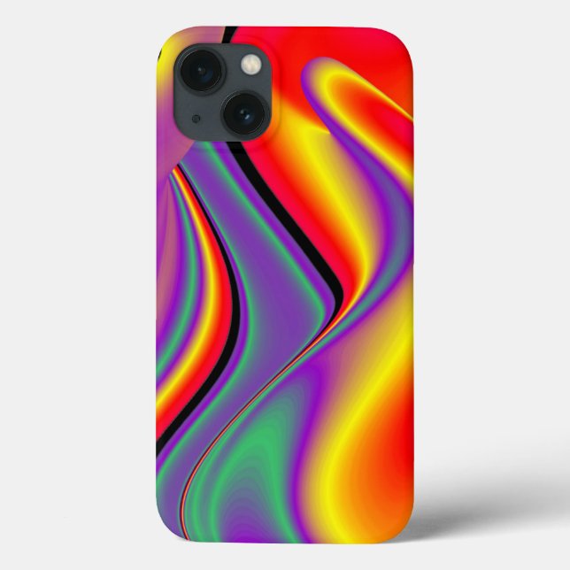 The Magic of Colours Abstract 3D Rainbowart Case-Mate iPhone Case (Back)