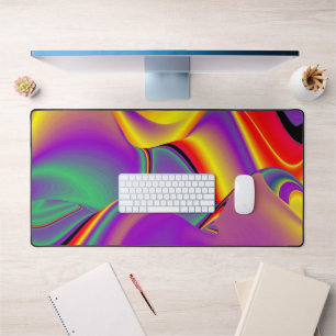 The Magic of Colours Abstract 3D Rainbowart Desk Mat