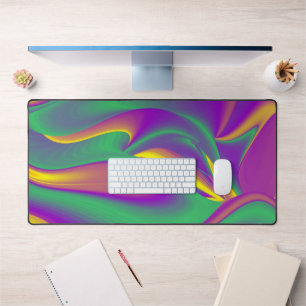 The Magic of Colours Abstract 3D Rainbowart Desk Mat