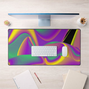 The Magic of Colours Abstract 3D Rainbowart Desk Mat