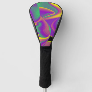 The Magic of Colours Abstract 3D Rainbowart Golf Head Cover
