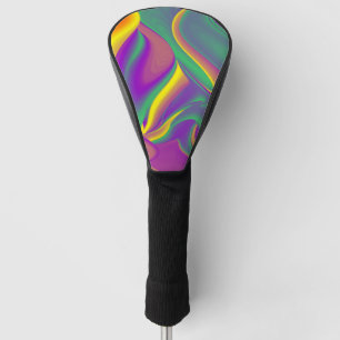 The Magic of Colours Abstract 3D Rainbowart Golf Head Cover