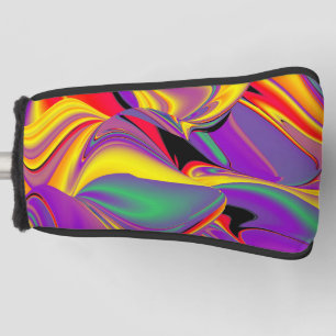 The Magic of Colours Abstract 3D Rainbowart Golf Head Cover