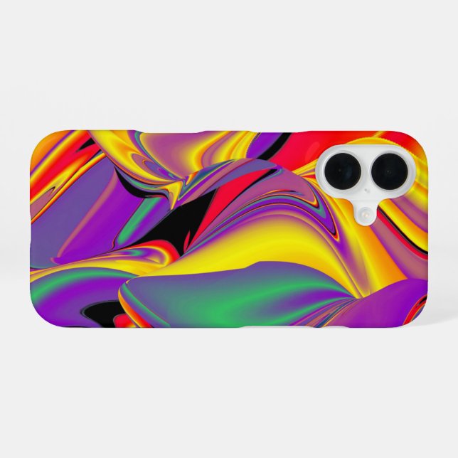 The Magic of Colours Abstract 3D Rainbowart iPhone 16 Case (Back Horizontal)
