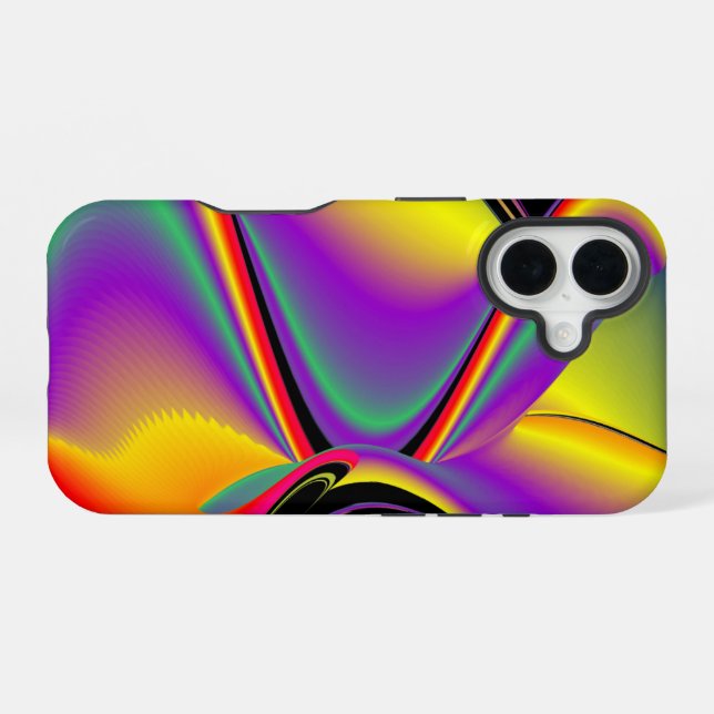 The Magic of Colours Abstract 3D Rainbowart iPhone 16 Case (Back Horizontal)