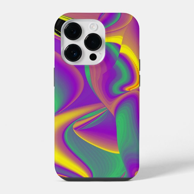 The Magic of Colours Abstract 3D Rainbowart iPhone Case (Back)