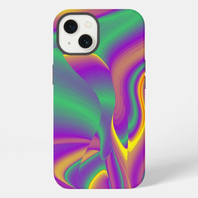 The Magic of Colours Abstract 3D Rainbowart iPhone Case (Back)
