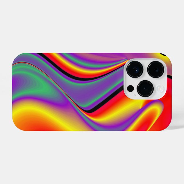 The Magic of Colours Abstract 3D Rainbowart iPhone Case (Back Horizontal)
