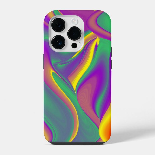The Magic of Colours Abstract 3D Rainbowart iPhone Case (Back)