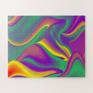 The Magic of Colours Abstract 3D Rainbowart Jigsaw Puzzle