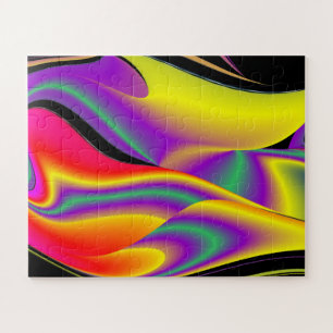 The Magic of Colours Abstract 3D Rainbowart Jigsaw Puzzle