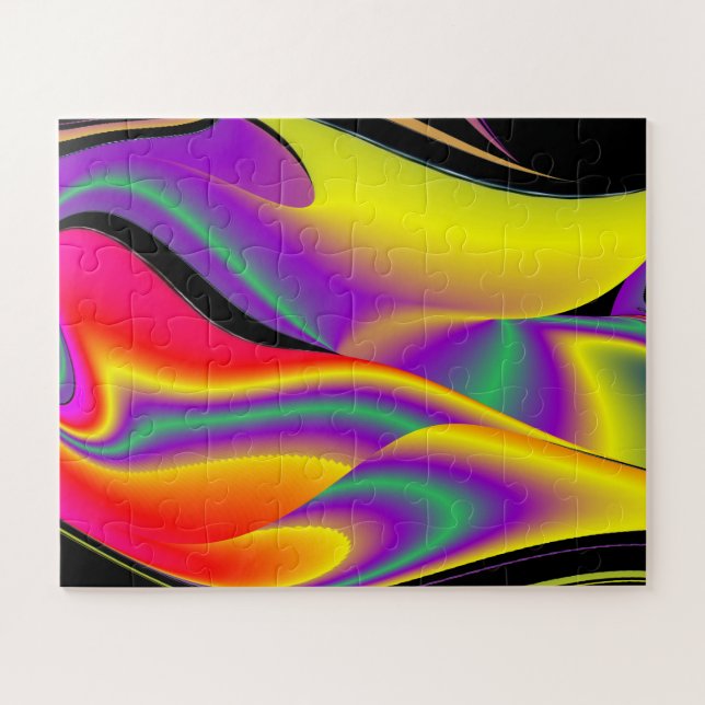 The Magic of Colours Abstract 3D Rainbowart Jigsaw Puzzle (Horizontal)