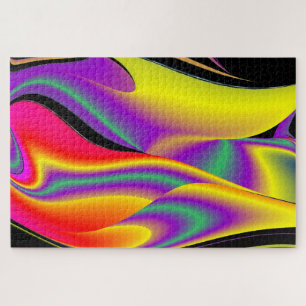 The Magic of Colours Abstract 3D Rainbowart Jigsaw Puzzle