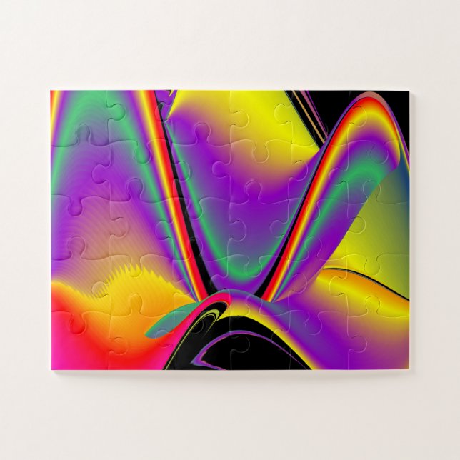 The Magic of Colours Abstract 3D Rainbowart Jigsaw Puzzle (Horizontal)