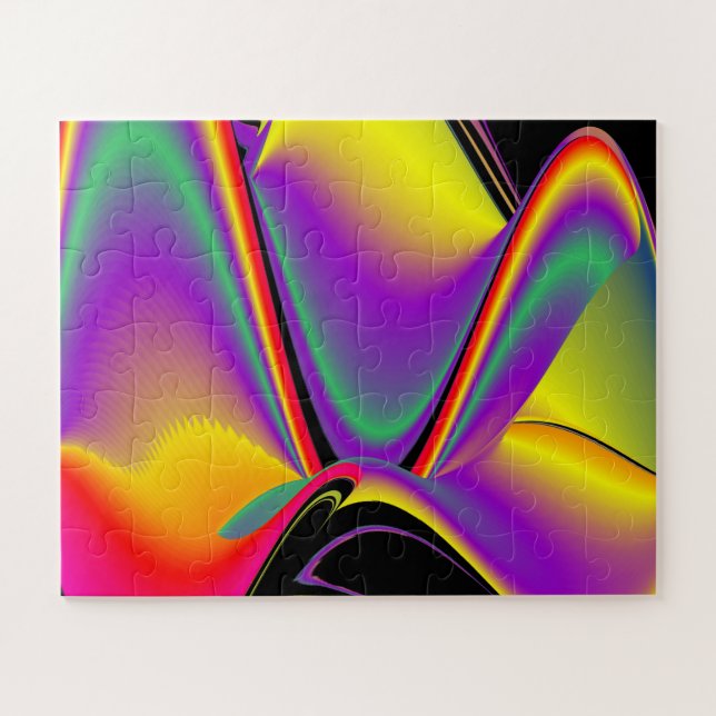 The Magic of Colours Abstract 3D Rainbowart Jigsaw Puzzle (Horizontal)