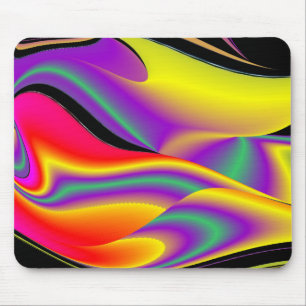 The Magic of Colours Abstract 3D Rainbowart Mouse Mat