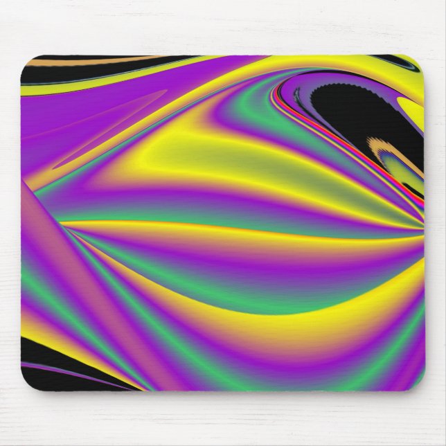 The Magic of Colours Abstract 3D Rainbowart Mouse Mat (Front)