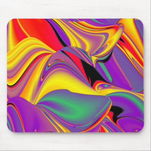 The Magic of Colours Abstract 3D Rainbowart Mouse Mat