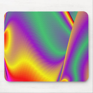 The Magic of Colours Abstract 3D Rainbowart Mouse Mat