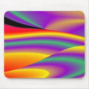 The Magic of Colours Abstract 3D Rainbowart Mouse Mat