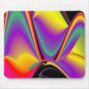The Magic of Colours Abstract 3D Rainbowart Mouse Mat