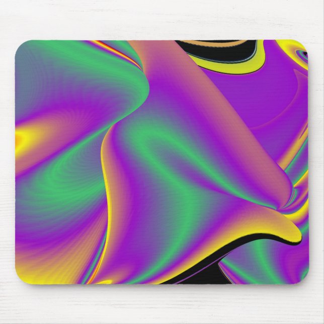 The Magic of Colours Abstract 3D Rainbowart Mouse Mat (Front)