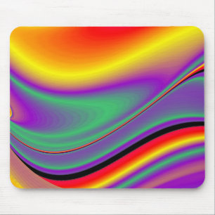 The Magic of Colours Abstract 3D Rainbowart Mouse Mat