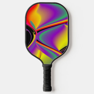 The Magic of Colours Abstract 3D Rainbowart Pickleball Paddle