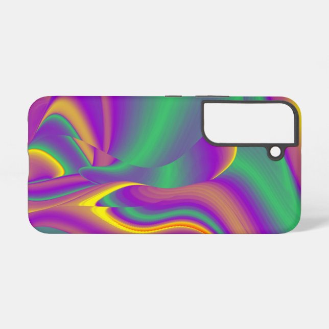 The Magic of Colours Abstract 3D Rainbowart Samsung Galaxy S22 Case (Back Horizontal)