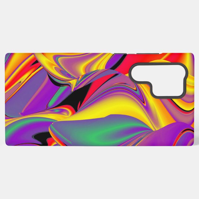 The Magic of Colours Abstract 3D Rainbowart Samsung Galaxy S22 Ultra Case (Back Horizontal)