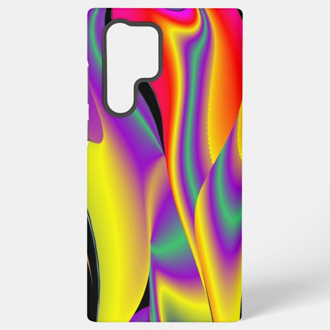 The Magic of Colours Abstract 3D Rainbowart Samsung Galaxy S22 Ultra Case (Back)