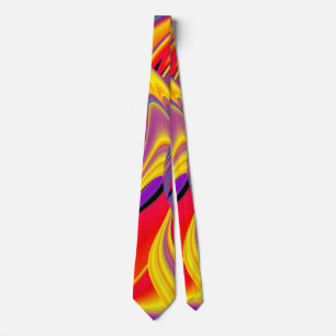 The Magic of Colours , Abstract 3D Rainbowart Tie