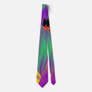 The Magic of Colours , Abstract 3D Rainbowart Tie