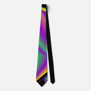 The Magic of Colours , Abstract 3D Rainbowart Tie