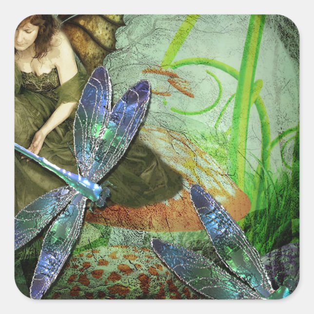 THE MAGIC OF FLIGHT.jpg Square Sticker (Front)