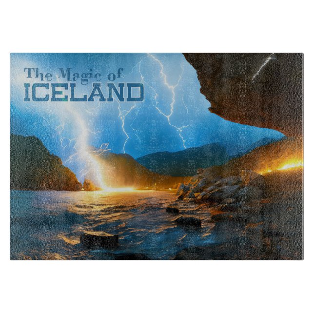 "The Magic of Iceland" Cutting Board (Front)