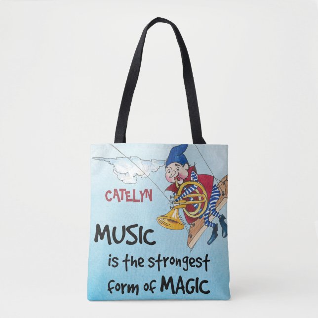 The magic of music custom tote bag (Front)