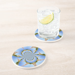 The Magic of Paris: Geometric Eiffel Tower Design Coaster