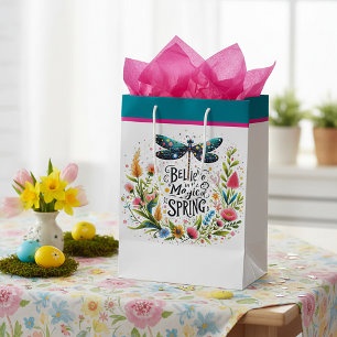 The Magic of Spring floral Medium Gift Bag