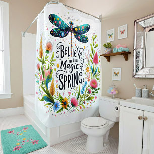 The Magic of Spring floral Shower Curtain