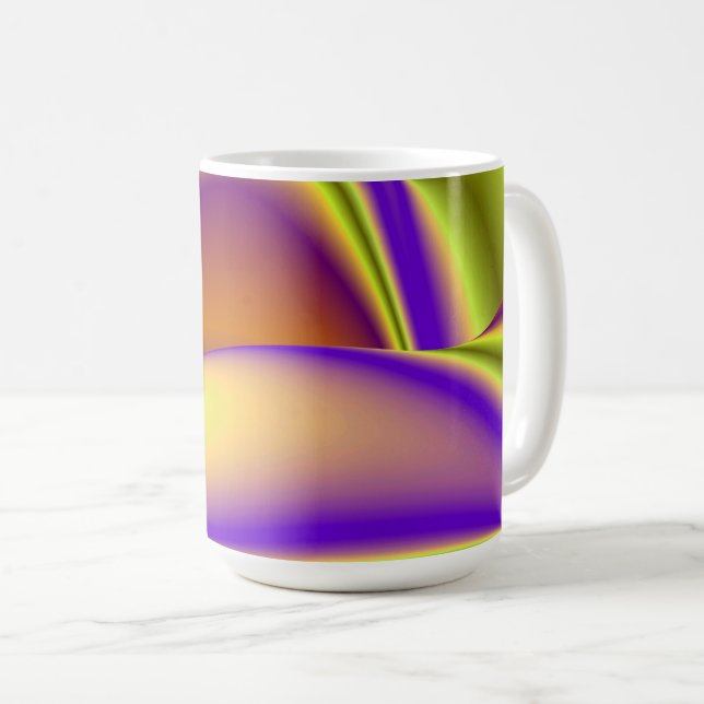 The Magic of Summer , Abstract 3D Art Coffee Mug (Front Right)