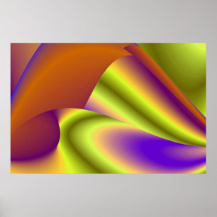 The Magic of Summer , Abstract 3D Art Poster