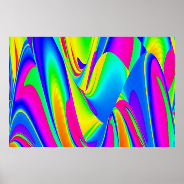 The Magic of Summer , Abstract 3D Art Poster (Front)