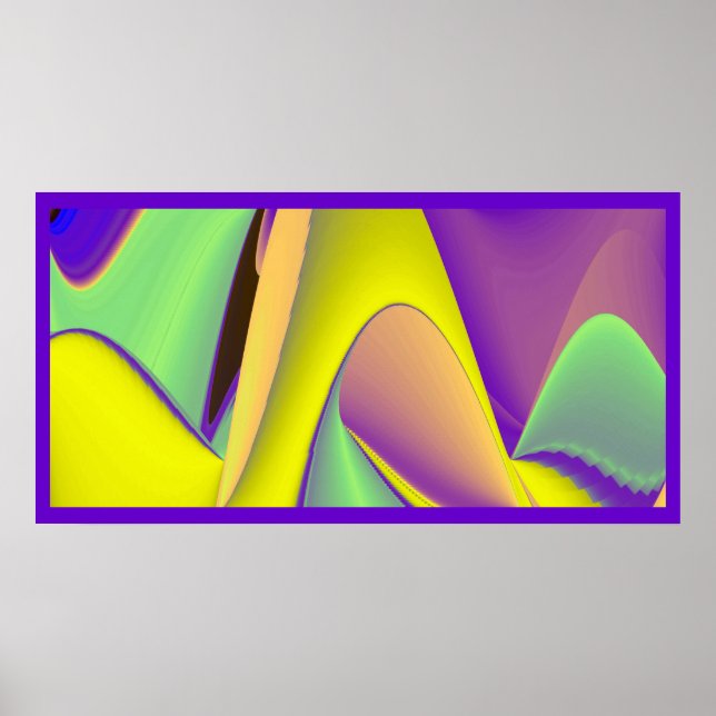 The Magic of Summer , Abstract 3D Art Poster (Front)