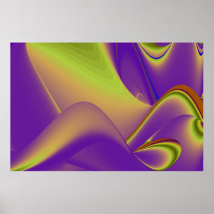 The Magic of Summer , Abstract 3D Art Poster