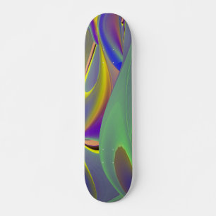 The Magic of Summer , Abstract 3D Art Skateboard