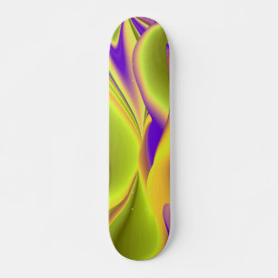 The Magic of Summer , Abstract 3D Art Skateboard