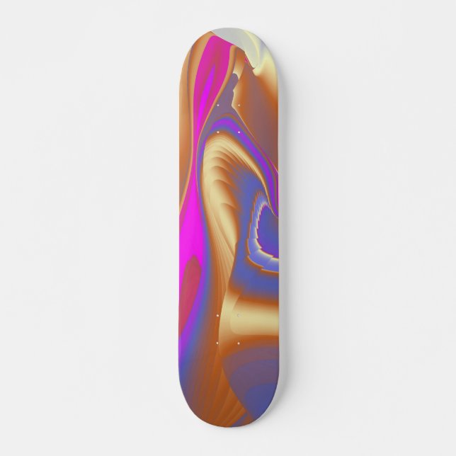 The Magic of Summer , Abstract 3D Art Skateboard (Front)