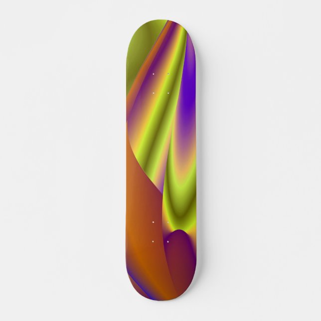 The Magic of Summer , Abstract 3D Art Skateboard (Front)